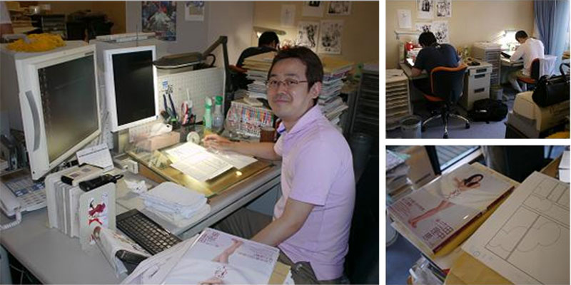 mangaka-desk-akamatsu-ken