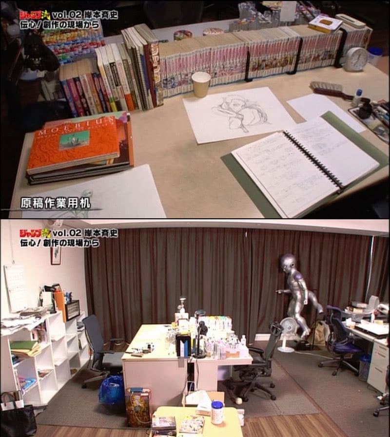 mangaka-desk-masashi-kishimoto