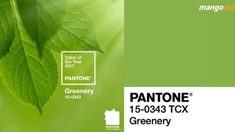 Pantone ประกาศแล้ว ให้สีเขียว Greenery เป็นสีแห่งปี 2017