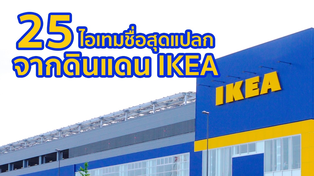 25 ไอเทมชื่อสุดแปลกจากดินแดน IKEA บ้านใครมีตัวไหนมั่งมาแชร์กัน