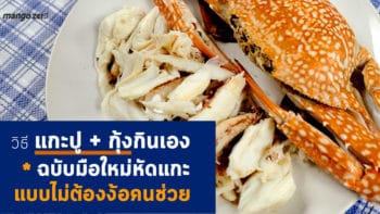 วิธีแกะปู+กุ้งกินเองฉบับมือใหม่หัดแกะ แบบไม่ต้องง้อคนช่วย