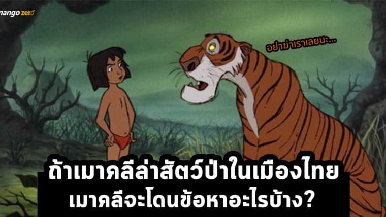 ถ้าเมาคลีล่าสัตว์ป่าในเมืองไทย เมาคลีจะโดนข้อหาอะไรบ้าง?