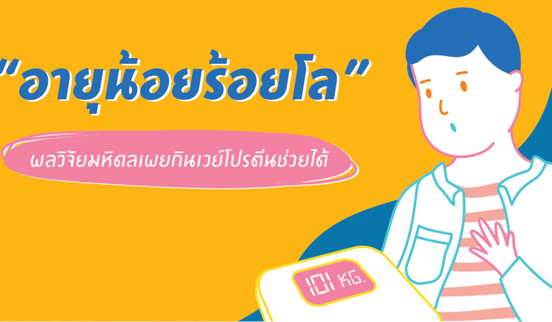 “อายุน้อยร้อยโล” ทำอย่างไรเมื่ออายุการเผาผลาญนำหน้าอายุจริง ผลวิจัยมหิดลเผยกินเวย์โปรตีนช่วยได้