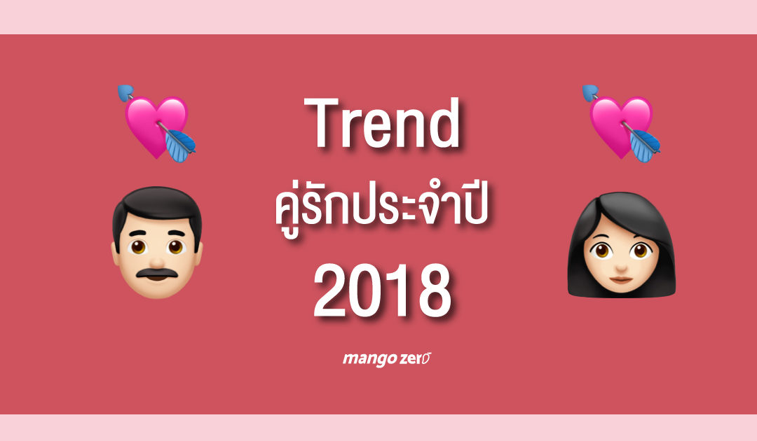 สำรวจ “Trend คู่รักประจำปี 2018” มาดูกันว่าปีนี้สถิติหาคู่รักเป็นอย่างไรบ้าง