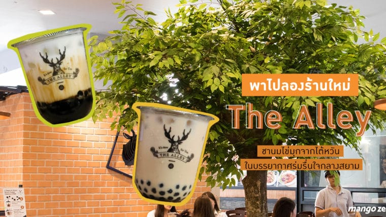 พาไปลองร้านใหม่ The Alley ชานมไข่มุกจากไต้หวัน ในบรรยากาศร่มรื่นใจกลางสยาม