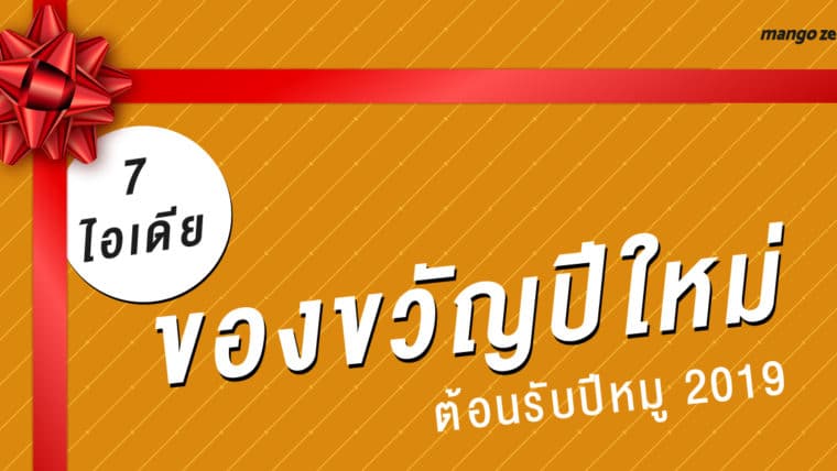 7 ไอเดียของขวัญปีใหม่ ต้อนรับปีหมู 2019