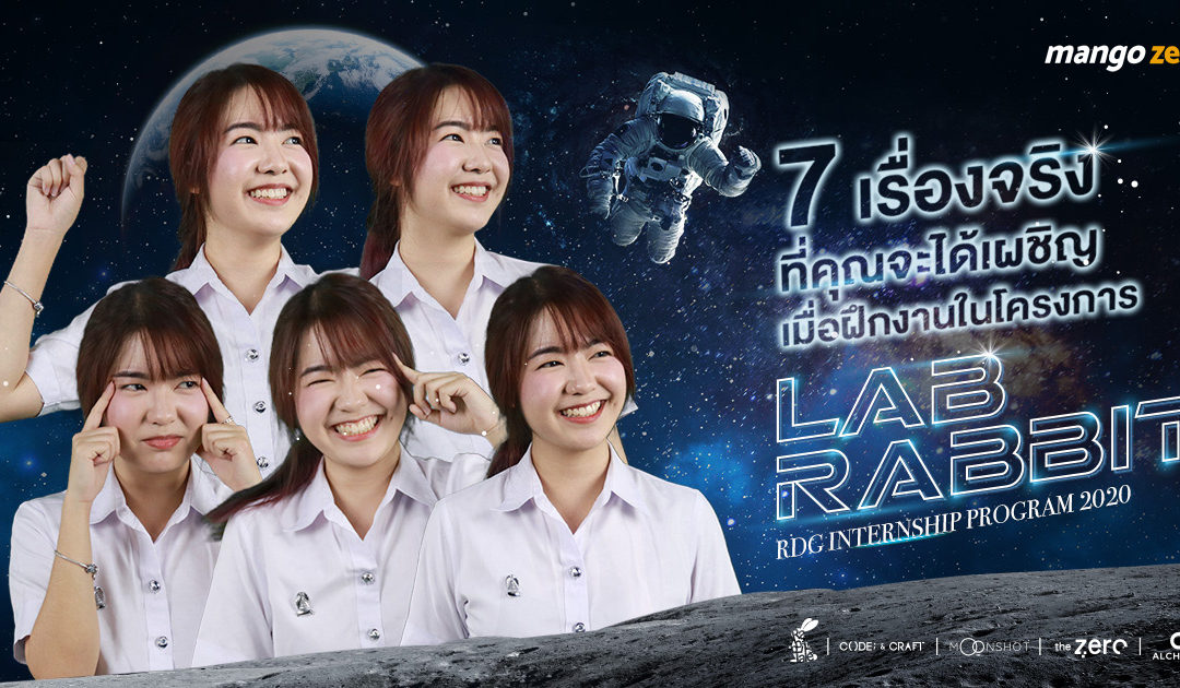7 เรื่องจริงที่คุณจะได้เผชิญเมื่อฝึกงานในโครงการ LAB RABBIT#2 และ Mango Zero