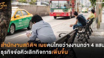 สำนักงานสถิติฯ เผยคนไทยว่างงานกว่า 4 แสน ธุรกิจจ่อคิวเลิกกิจการเพิ่มขึ้น
