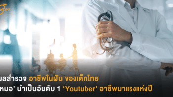 ผลสำรวจ อาชีพในฝัน ของเด็กไทย  ‘หมอ’ นำเป็นอันดับ 1 ‘Youtuber’ อาชีพมาแรงแห่งปี