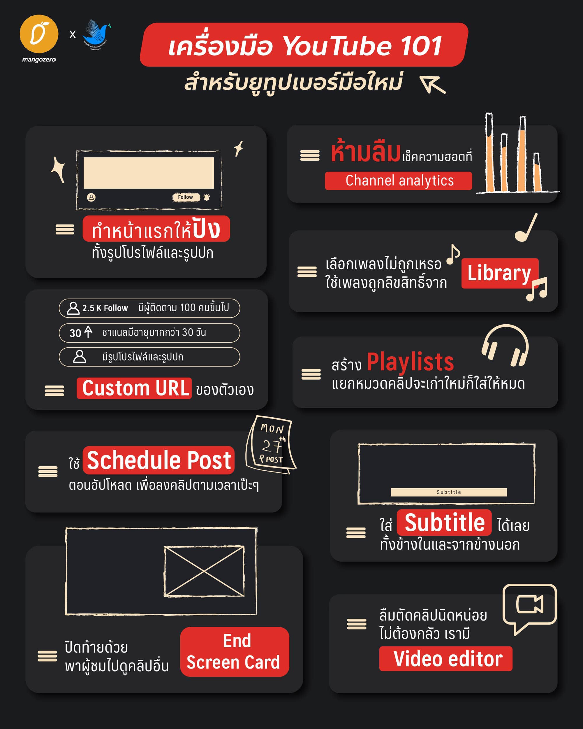 เครื่องมือ YouTube 101 สำหรับยูทูปเบอร์มือใหม่ เครื่องมือ Youtube 101 สำหรับยูทูปเบอร์มือใหม่