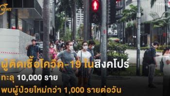 ผู้ติดเชื้อโควิด-19 ในสิงคโปร์ ทะลุ 10,000 ราย พบผู้ป่วยใหม่มากกว่า 1,000 รายต่อวัน