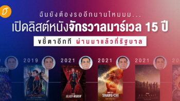 เปิดลิสต์หนังจักรวาลมาร์เวล 15 ปี  ขยี้ตาอีกที ผ่านมาแล้วกี่รัฐบาล