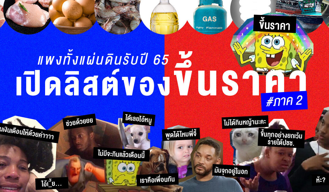 แพงทั้งแผ่นดินรับปี 65 เปิดลิสต์ของขึ้นราคา #ภาค 2