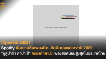 ที่สุดแห่งปี 2022! Spotify เปิดรายชื่อเพลงฮิต-ศิลปินฮอตประจำปี 2022 “ซูลูปาก้าตาปาเฮ้” ครองตำแหน่งเพลงยอดนิยมสูงสุดในประเทศไทย