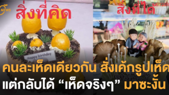 คนละเห็ดเดียวกัน สั่งเค้กรูปเห็ด แต่กลับได้ 