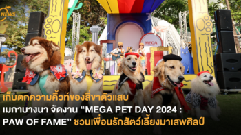 เก็บตกความคิ้วท์ของสี่ขาตัวแสบ เมกาบางนา จัดงาน “MEGA PET DAY 2024 : PAW OF FAME” ชวนเพื่อนรักสัตว์เลี้ยงมาเสพศิลป์