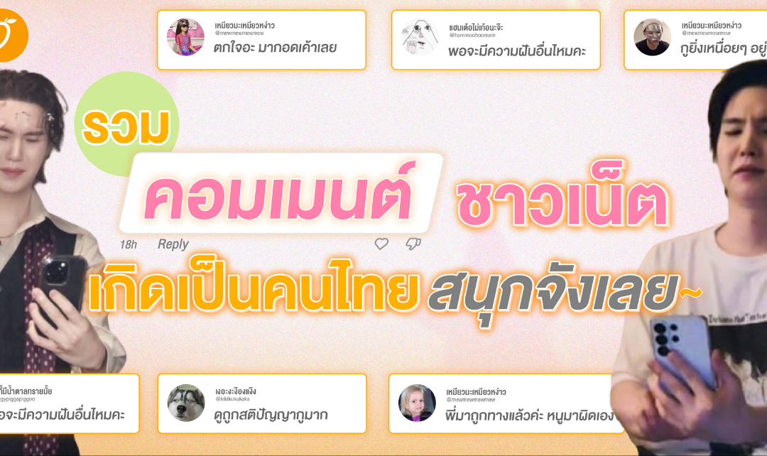 รวมคอมเมนต์ยอดฮิตของชาวเน็ต เกิดเป็นคนไทยสนุกจังเลย~